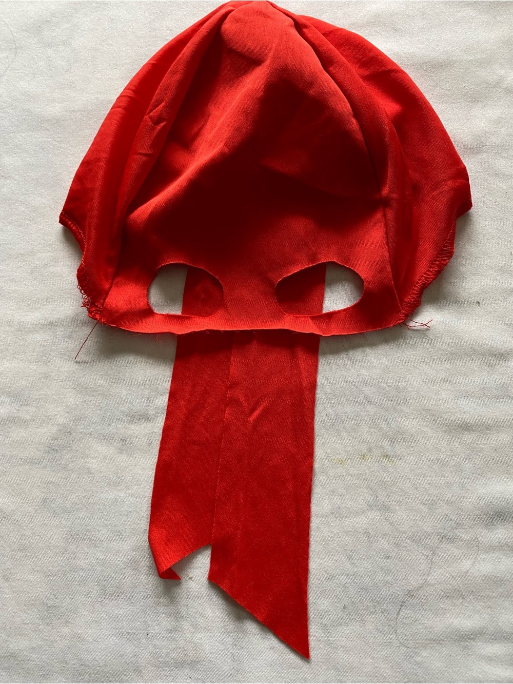 Kids Red Costume Mask with Tails - Child Superhero Hood